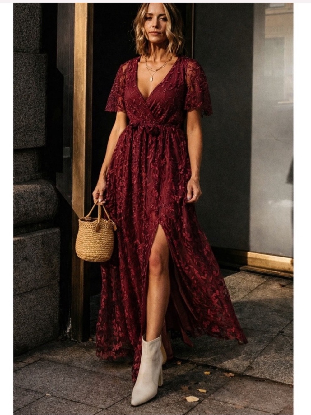 Baltic Born - Marseille Embossed Maxi Dress